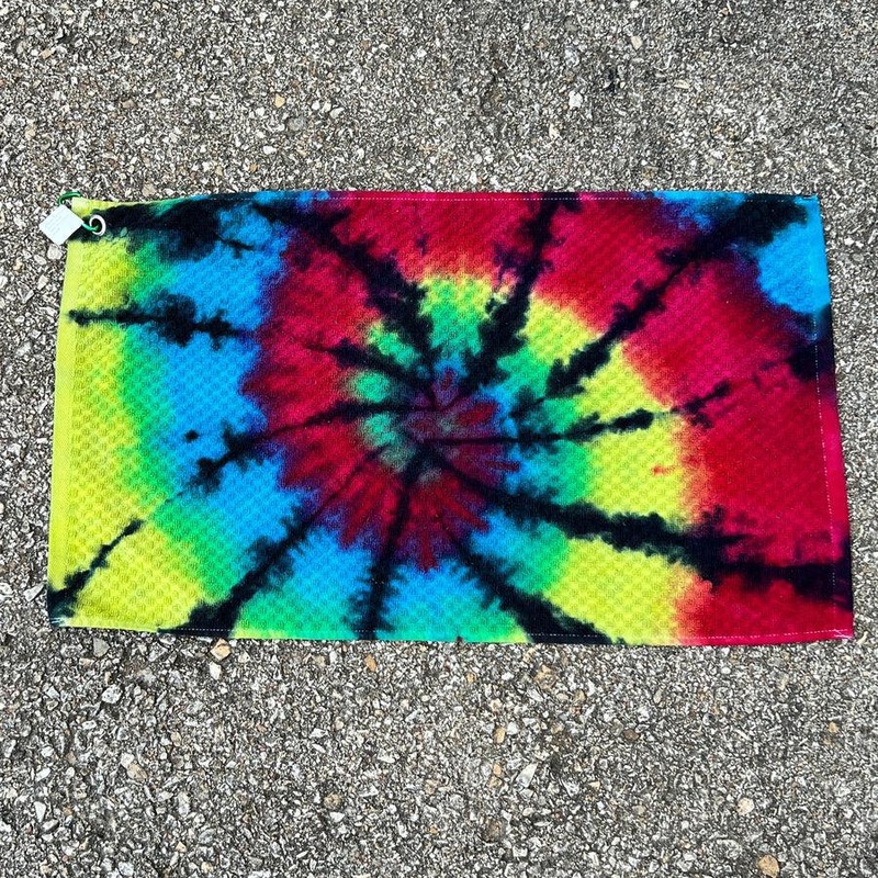 Twisted Amanita Tie-Dye Towel [Exact Colors Will Vary]