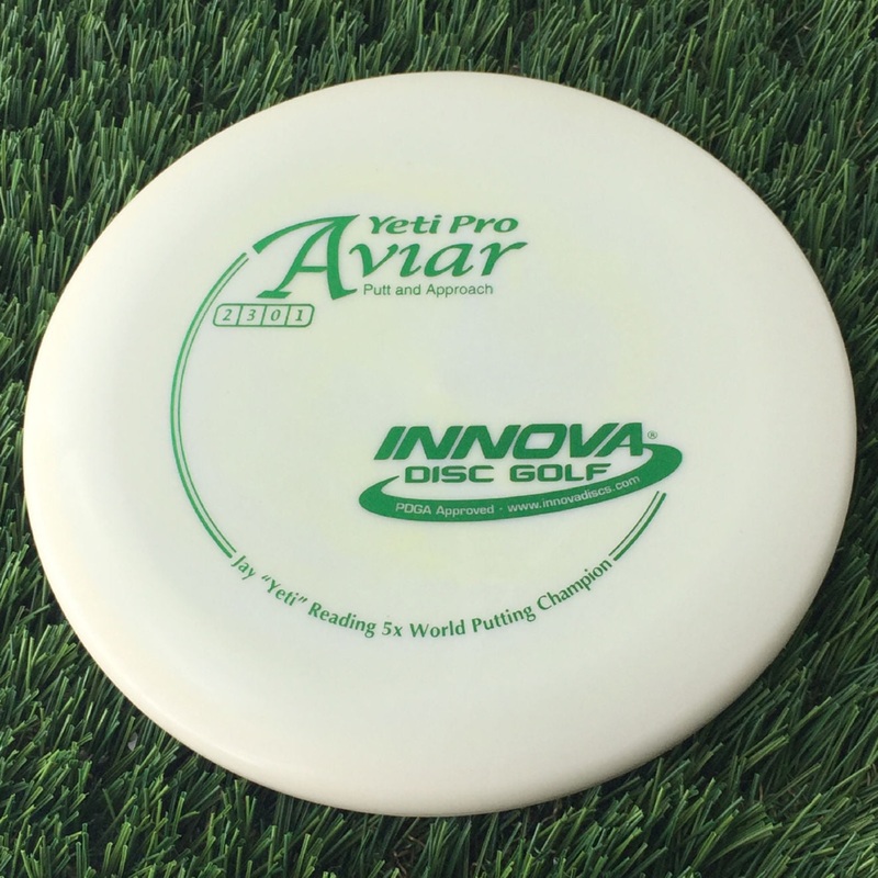 Innova Pro Yeti Aviar with Jay Yeti Reading 5x World Putting Champion Stamp – 150g – Solid  Off White