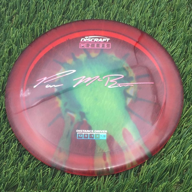 Discraft Elite Z Fly-Dyed Zeus with Paul McBeth Large Signature Stamp – 172g – Translucent Dyed