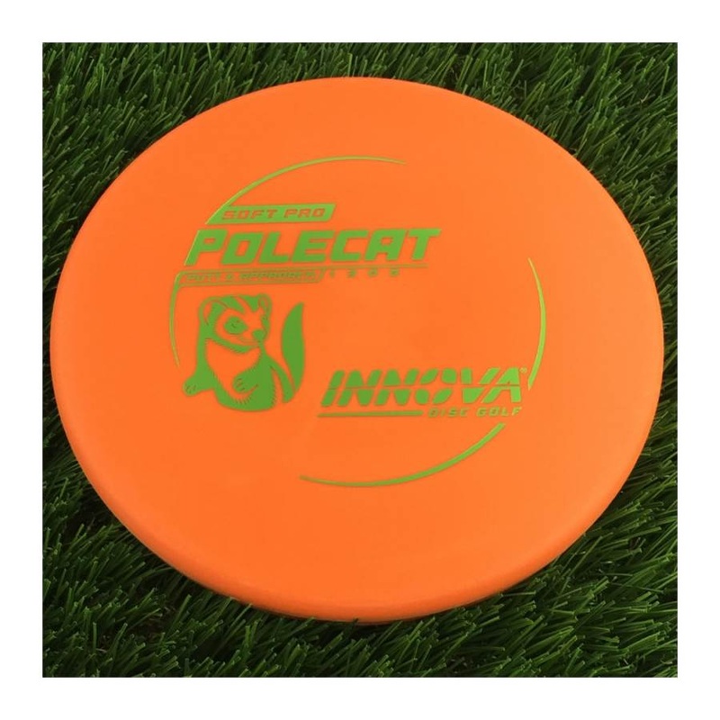 Innova Soft Pro Polecat with Burst Logo Stock Character Stamp – 175g – Solid Orange