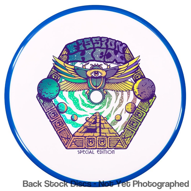 Axiom Fission Hex 5|5.5|-1|1 Midrange with Special Edition Egyptian Relic Stamp [Back Stock Inventory – Disc and Stamp Color WILL VARY]