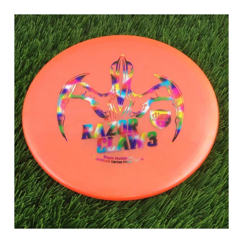 Discmania Evolution Meta Tactic with Razor Claw 3 – Eagle McMahon Signature Series Stamp – 171g – Translucent Orange
