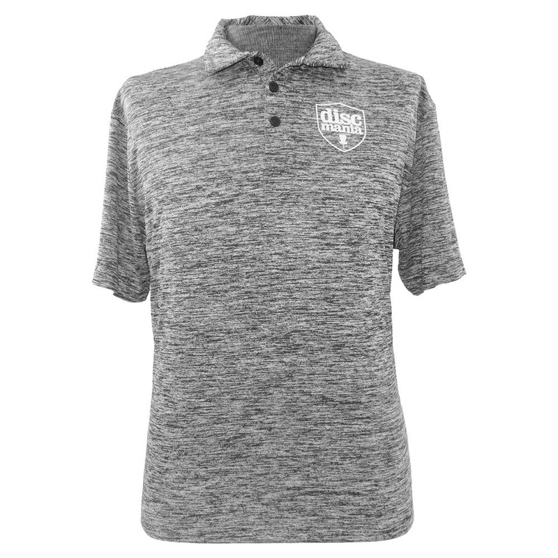 Discmania Shield Logo Short Sleeve Performance Disc Golf Polo Shirt