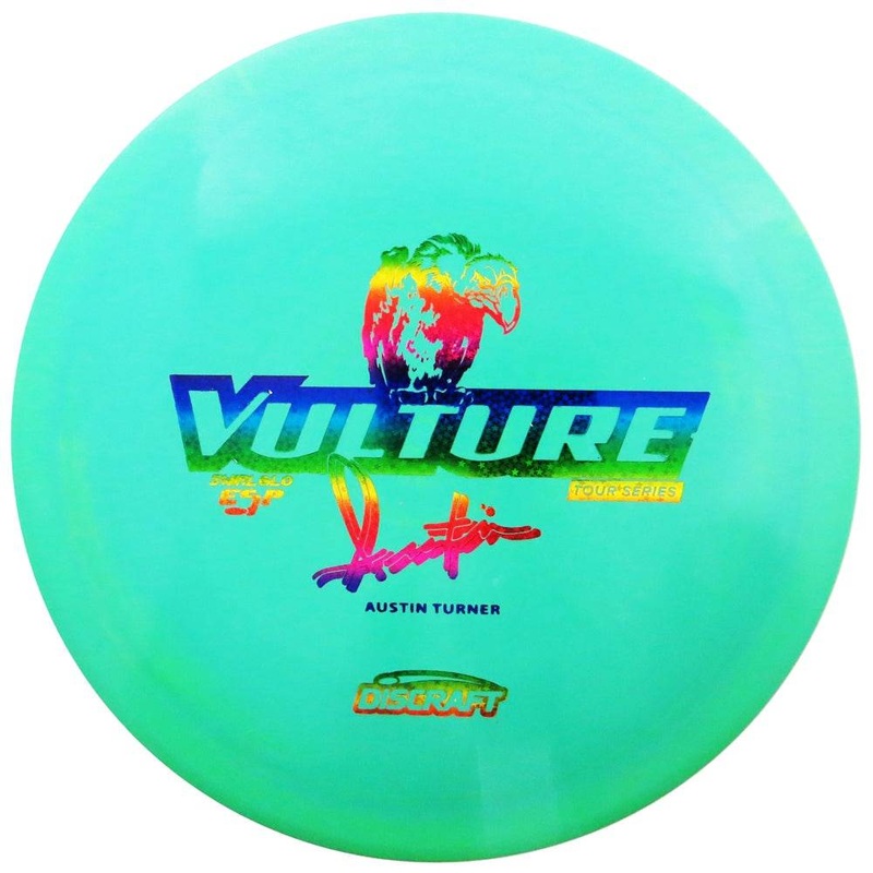 Discraft Limited Edition 2018 Tour Series Signature Austin Turner Swirl Glo ESP Vulture Distance Driver Golf Disc