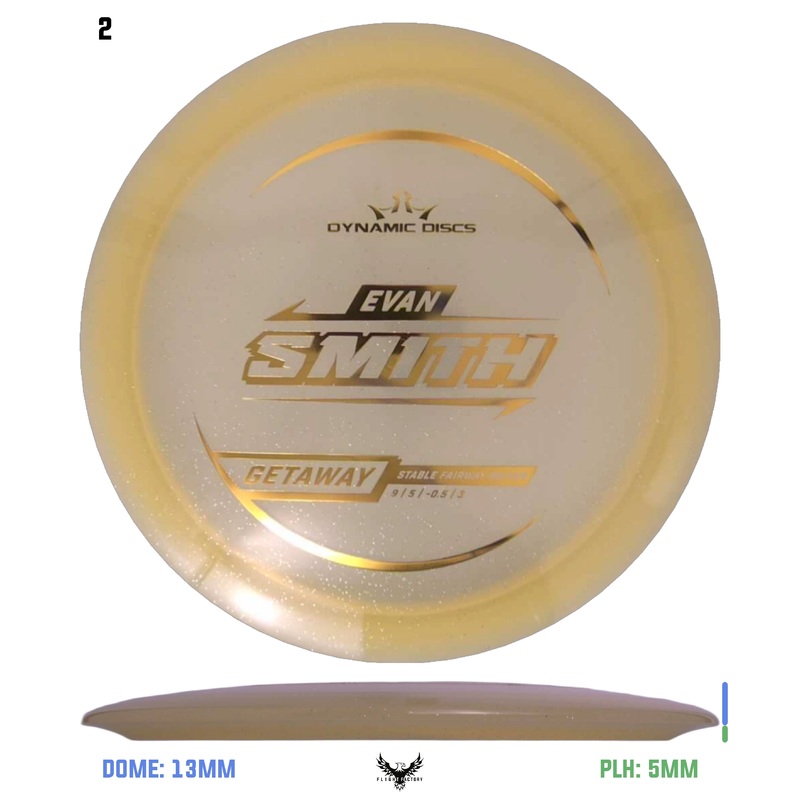 Dynamic Discs Lucid Gold Metal Flake Getaway – Evan Smith TS (2025)