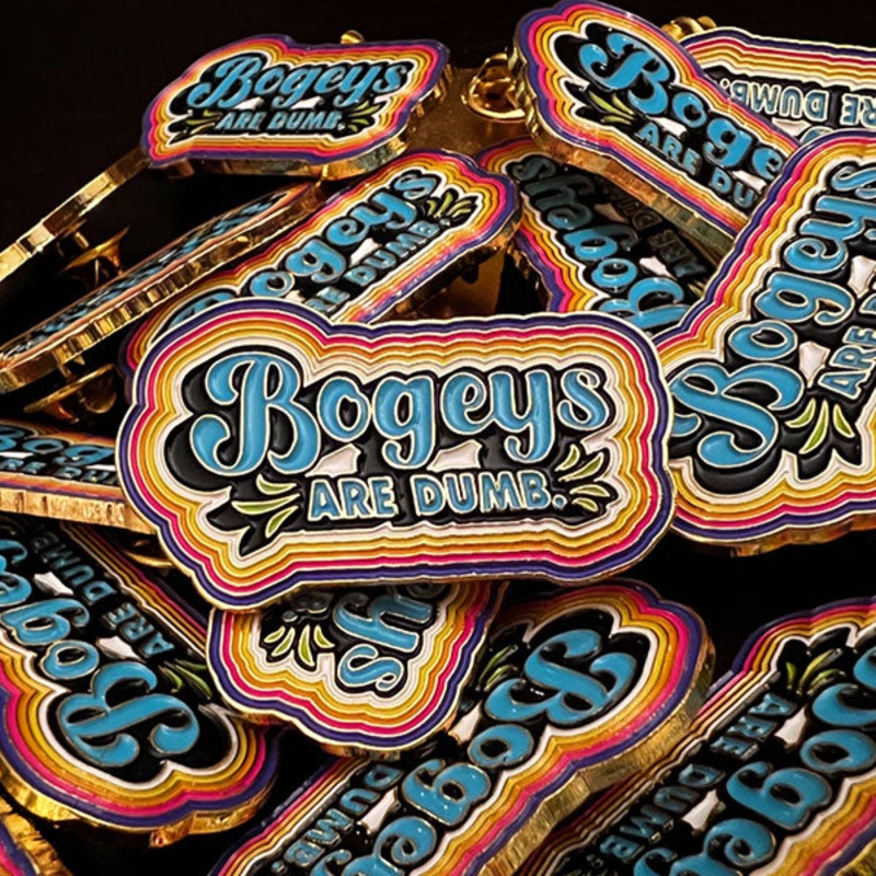 Bogeys Are Dumb – Ellen Widboom Disc Golf Pin