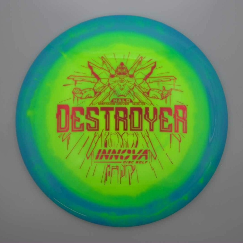 Innova Halo Star Destroyer with Burst Logo Stock Stamp – 173.4g – Blue Rimmed Green