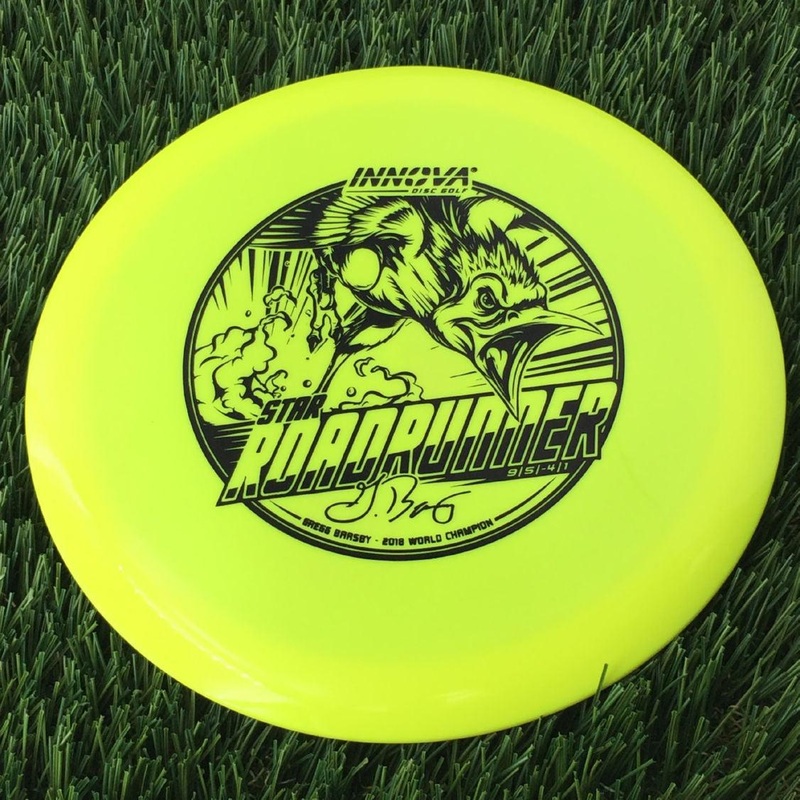 Innova Star Roadrunner with Gregg Barsby – 2018 World Champion with Burst Logo Stamp – 167g Yellow