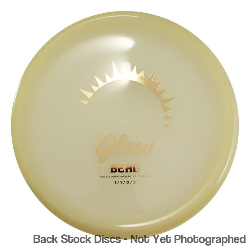 Kastaplast K1 Glow Berg Putter with 2023 Edition – A bit less glow. Stamp [Back Stock Inventory – Disc and Stamp Color WILL VARY]