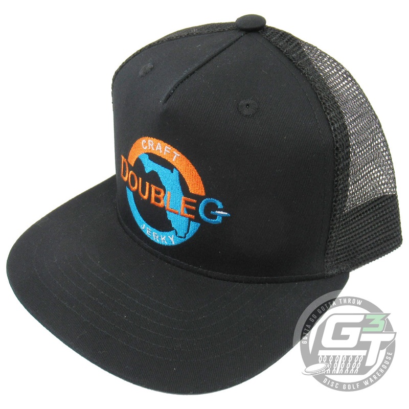 Double G Tournament Snapback Mesh Disc Golf Hat – Black