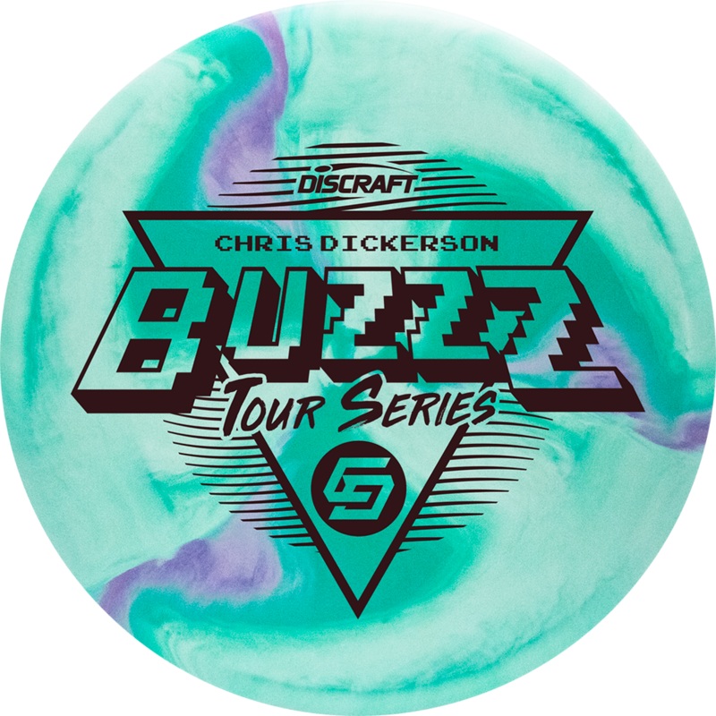 Discraft Limited Edition 2022 Tour Series Chris Dickerson Swirl ESP Buzzz Midrange Golf Disc