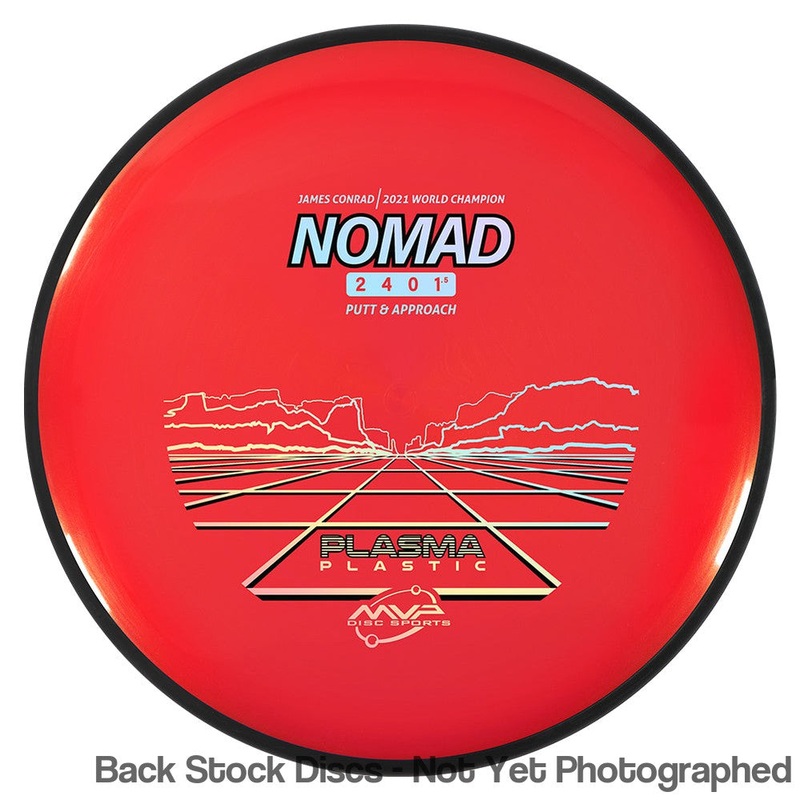 MVP Plasma Nomad Putter with James Conrad | 2021 World Champion Stamp [Back Stock Inventory – Disc and Stamp Color WILL VARY]