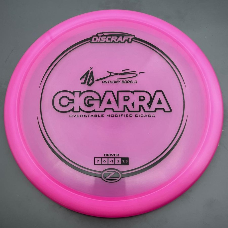 Discraft Elite Z Cigarra with Anthony Barela Signature – AB Stamp – 169g – Pink