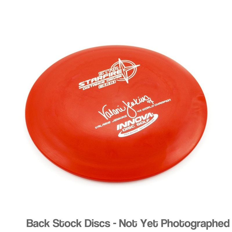 Innova Star Starfire Distance Driver with Valarie Jenkins 4x World Champion Signature Stamp [Back Stock Inventory – Disc and Stamp Color WILL VARY]
