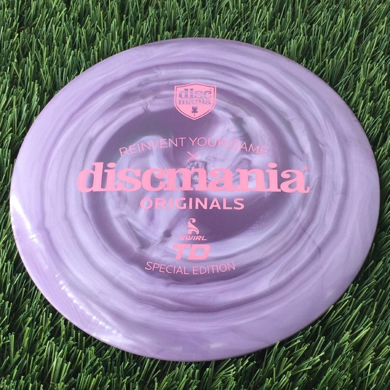 Discmania Swirly S-Line TD with Reinvent Your Game x Discmania Originals Special Edition Stamp – 172g Purple