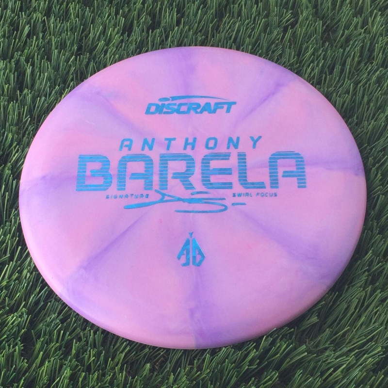 Discraft Crazy Tough CT Swirl Focus with Anthony Barela Signature – AB Stamp – 174g Purple
