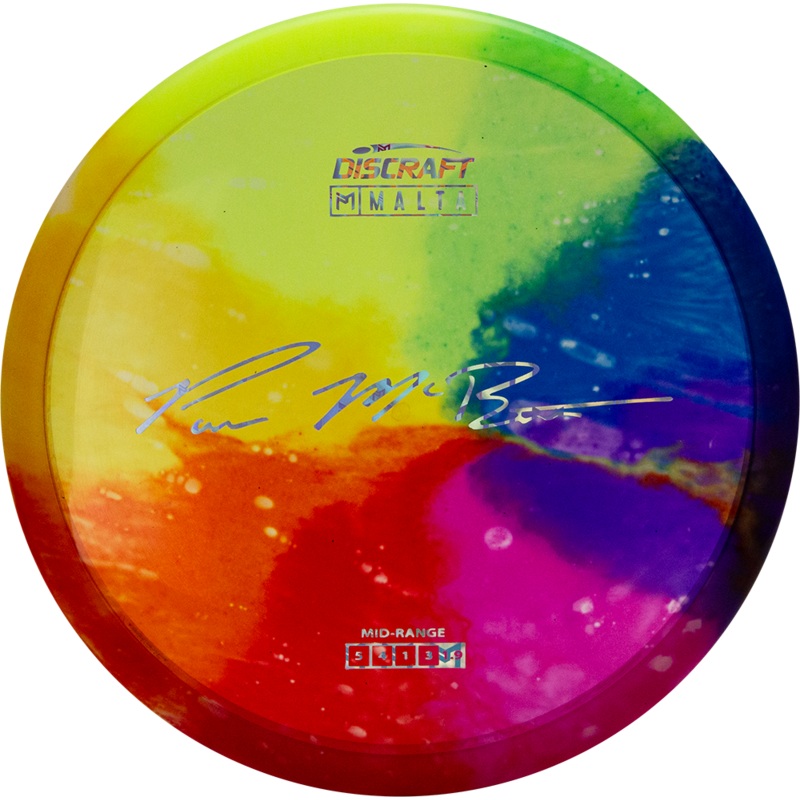 Discraft Paul McBeth Signature Fly Dye Elite Z Malta Midrange Golf Disc