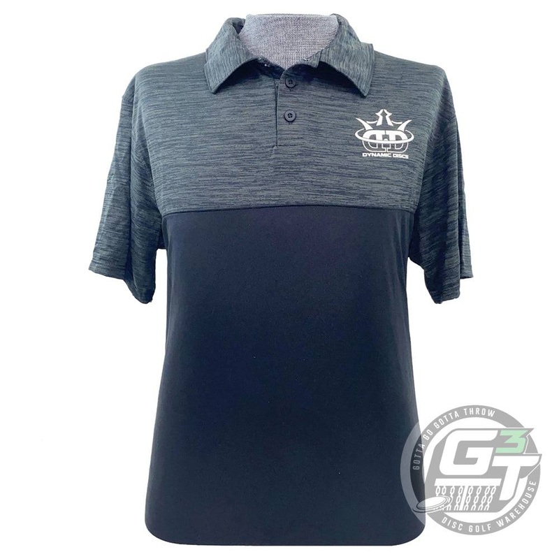 Dynamic Discs FollowThru Shadow Tonal Short Sleeve Performance Disc Golf Polo Shirt