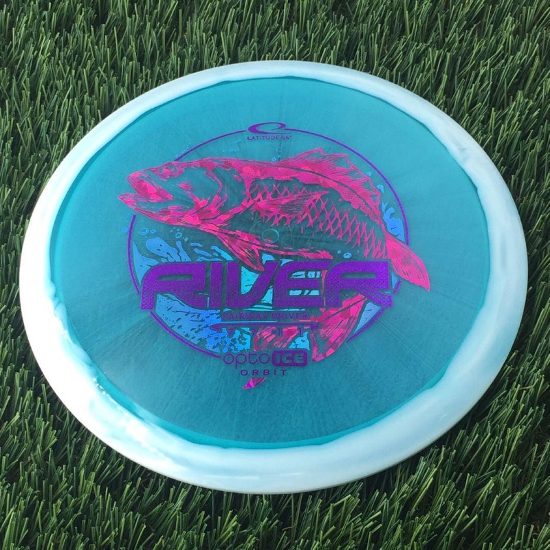 Latitude 64 Opto Ice Orbit River with Limited Edition Large Flying Fish Stamp – 175g – Translucent Blue