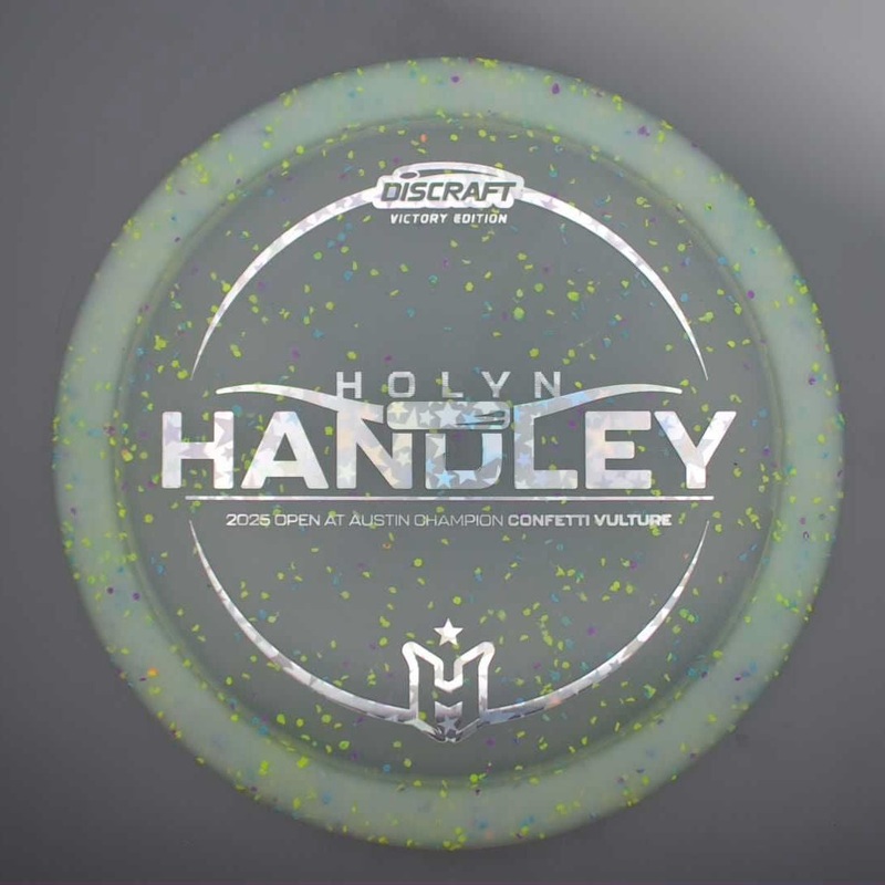 Discraft Elite Z Confetti Vulture with Holyn Handley – 2025 Open at Austin Champion – HH Logo Stamp – 173.6g – Green