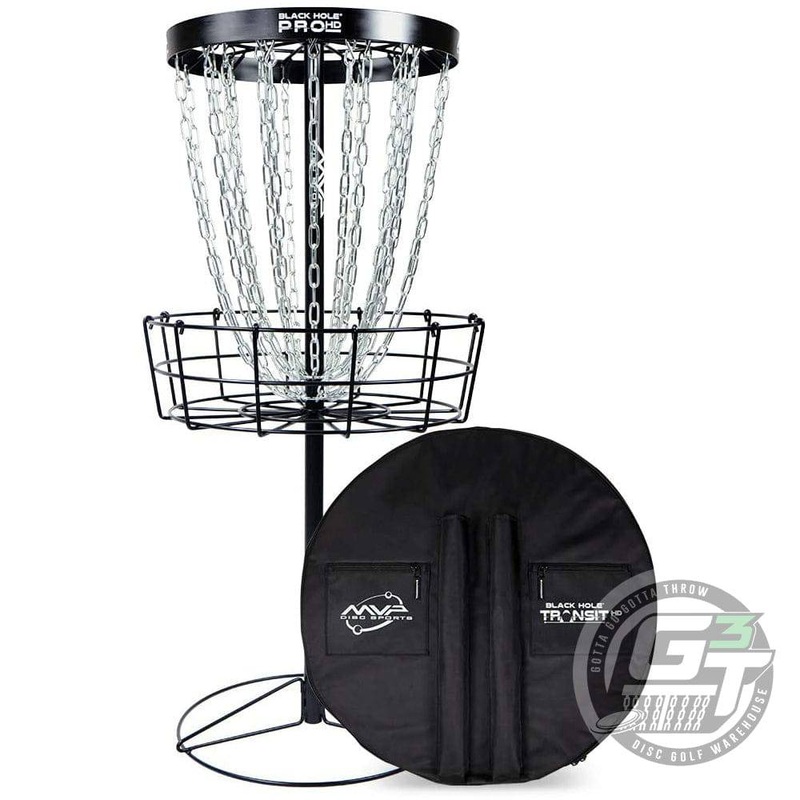 MVP Black Hole Pro HD V2 24-Chain Disc Golf Basket w/ Transit Bag