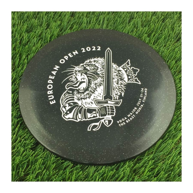 Discmania C-Line Metal Flake FD3 with European Open 2022 – The Beast – Nokia, Finland Stamp – 174g – Translucent Black