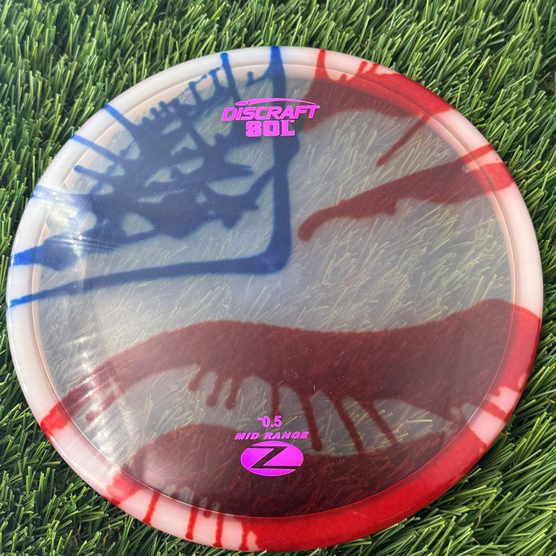Discraft Elite Z Fly-Dyed Sol – 172g – Translucent Flag