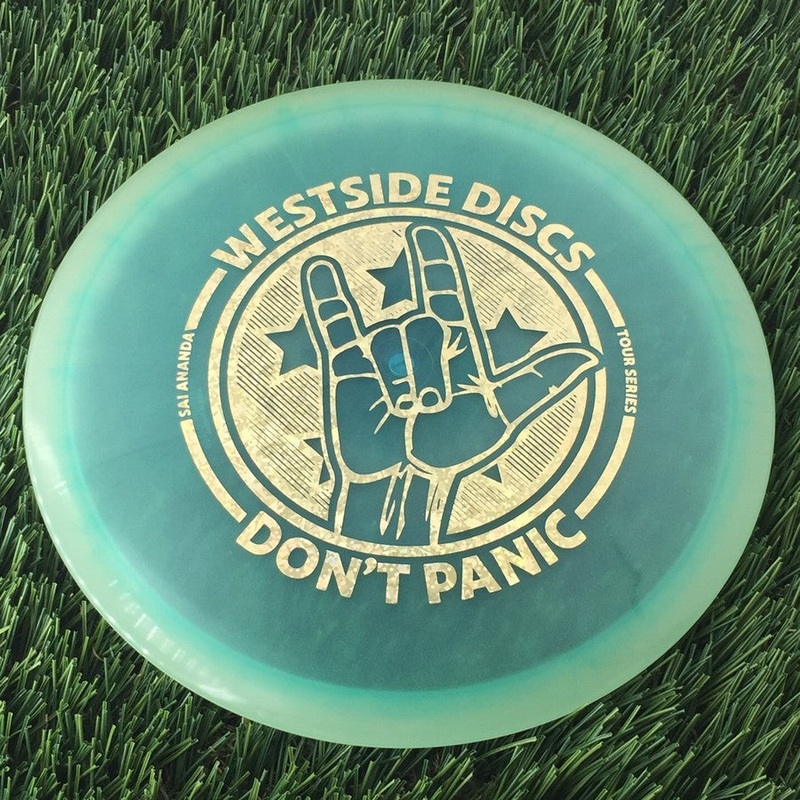 Westside VIP Ice Orbit Moonshine Gatekeeper with Sai Ananda “Don’t Panic” 2024 Tour Series Stamp – 180g – Translucent Turquoise Blue