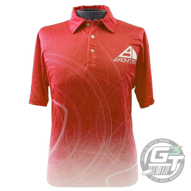 Axiom Discs Graph Sublimated Short Sleeve Performance Disc Golf Polo Shirt