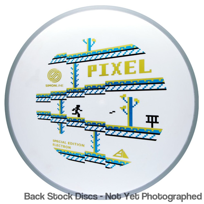 Axiom Electron Firm Pixel Putter with SimonLine Special Edition – 8-bit Disc Golf Stamp [Back Stock Inventory – Disc and Stamp Color WILL VARY]