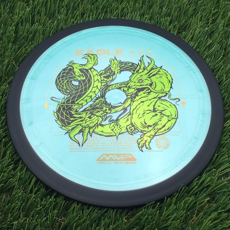 MVP Plasma Dimension with Eagle McMahon Team Series & Synergy Series Dragon Art by Green C Studio Stamp – 174.53g – Teal Green