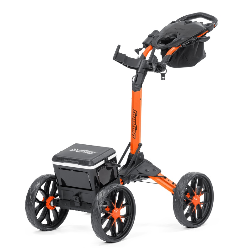 Bag Boy Quad Pro Disc Golf Cart – Orange/Black