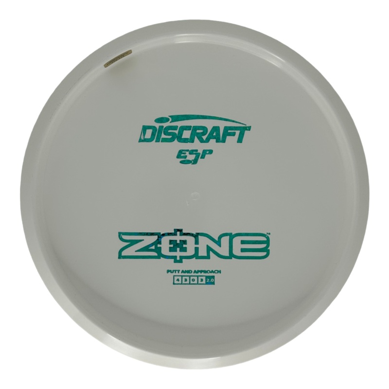 Discraft White ESP Zone – Bottom Stamp