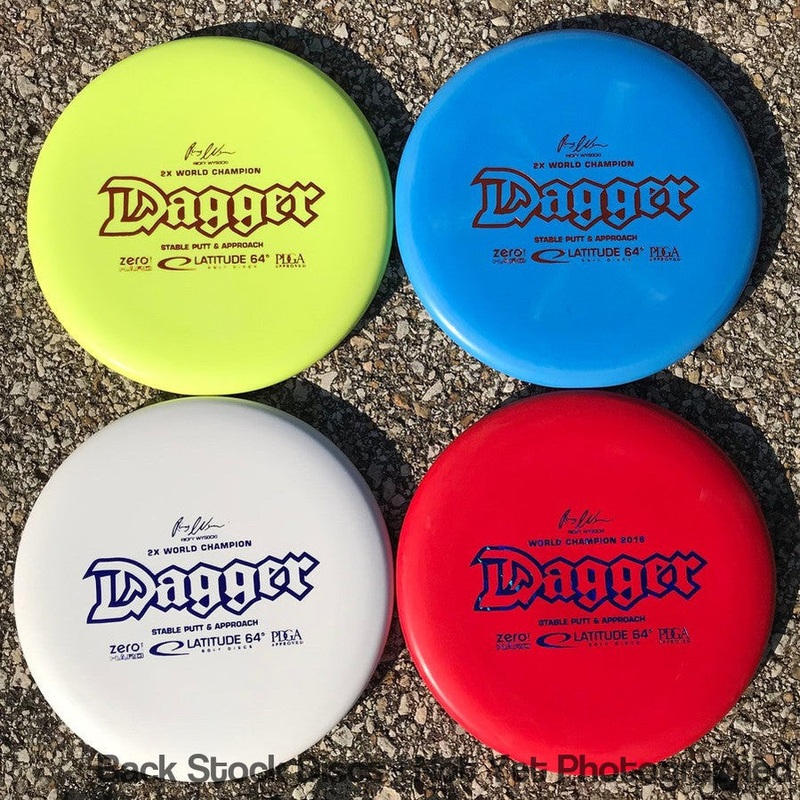 Latitude 64 Zero Line Hard Dagger Putter (Stock Stamp) [Back Stock Inventory – Disc and Stamp Color WILL VARY]
