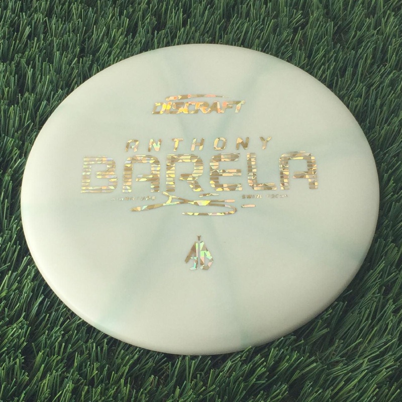 Discraft Crazy Tough CT Swirl Focus with Anthony Barela Signature – AB Stamp – 172g Light Cream