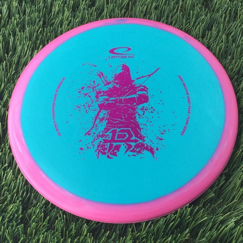 Latitude 64 Zero Line Medium Orbit Peak with 2X World Champion Isaac Robinson – Team Series 2025 Stamp – 174g – Turquoise Flight Plate Pink