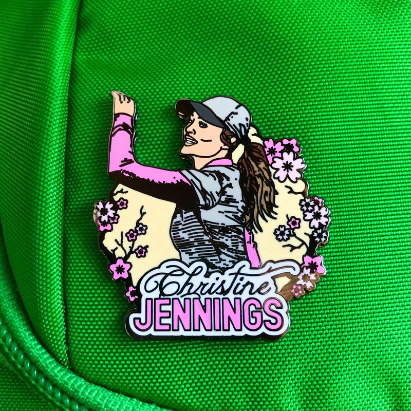 Christine Jennings Disc Golf Pin – Series 1