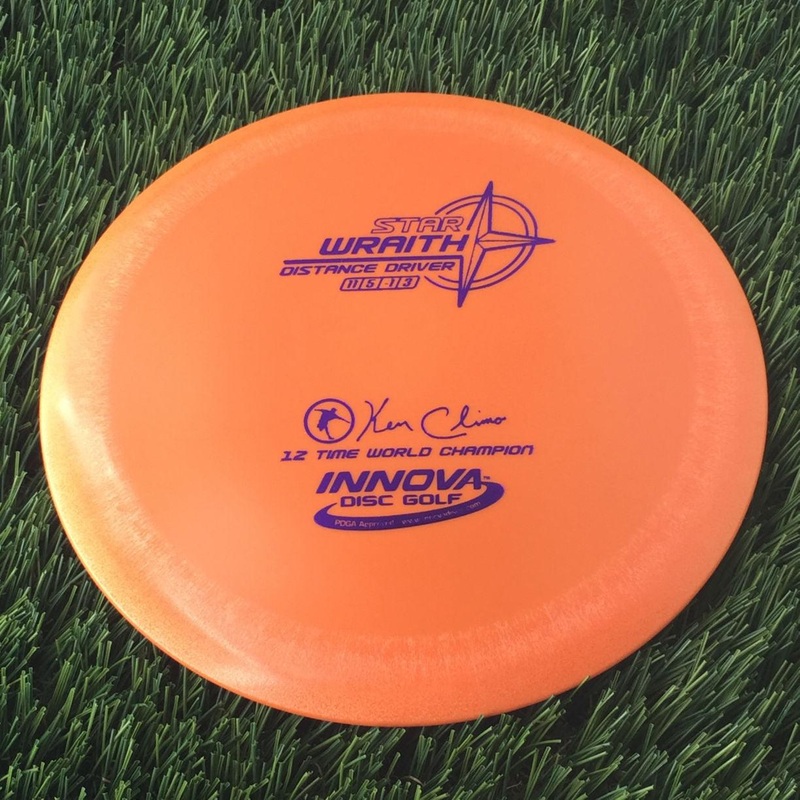 Innova Star Wraith with Ken Climo 12 Time World Champion Signature Stamp – 133g Orange
