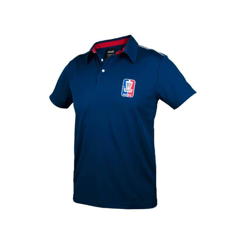 DUDE Disc Golf Pro Tour Short Sleeve Performance Disc Golf Polo Shirt
