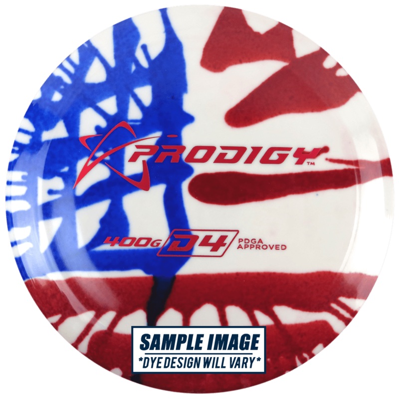 Prodigy Tie-Dye 400G Series D4 Distance Driver Golf Disc