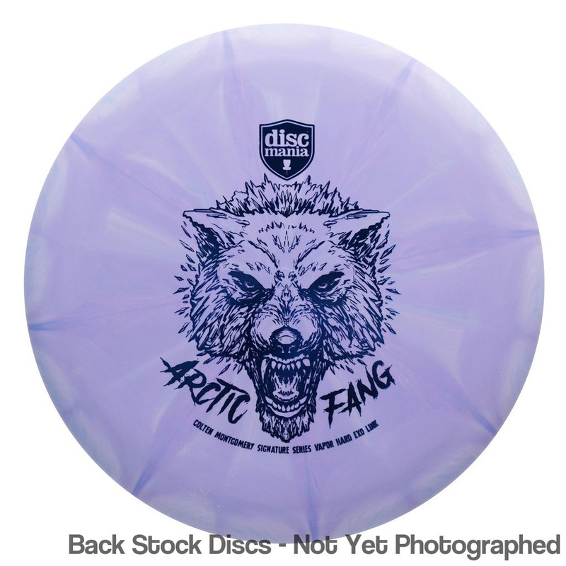 Discmania Evolution Exo Hard Vapor Link Putter with Arctic Fang – Colten Montgomery Signature Series Stamp [Back Stock Inventory – Disc and Stamp Color WILL VARY]