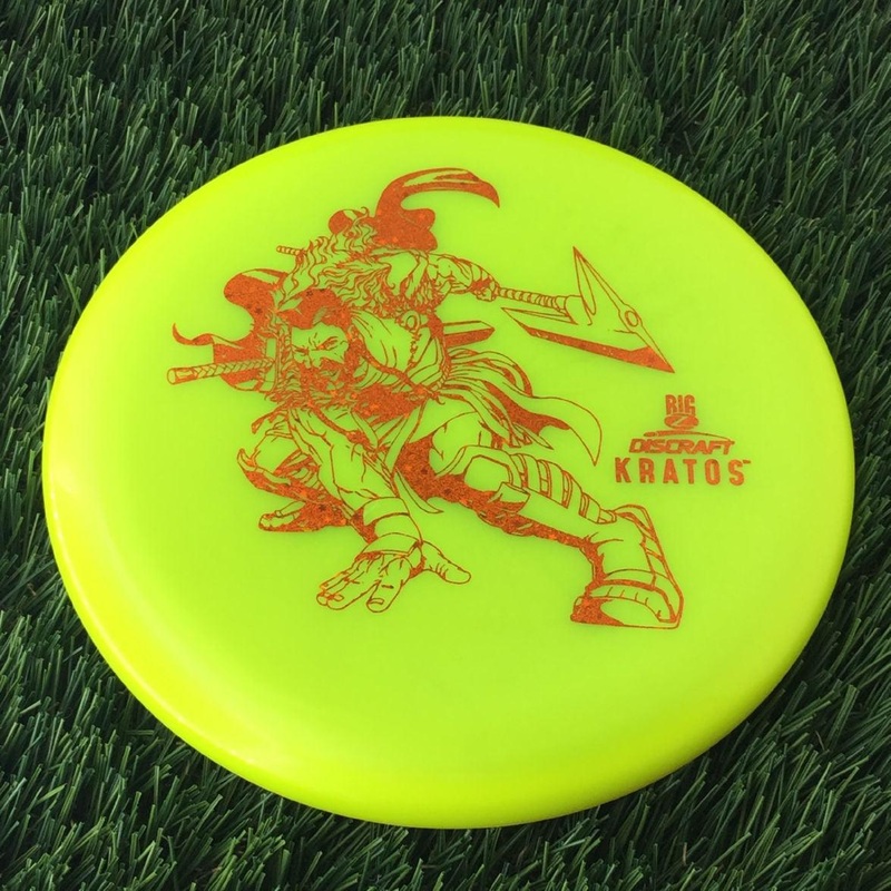 Discraft Big Z Collection Kratos with Big Z Stock Stamp with Inside Rim Embossed PM Paul McBeth Stamp – 172g – Solid Yellow