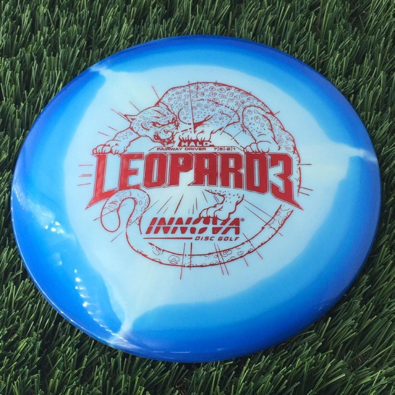 Innova Halo Star Leopard3 with Burst Logo Stock Stamp – 149g – Blue