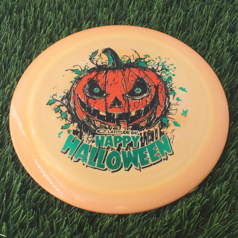 Latitude 64 Royal Grand Rive with Happy Halloween Spooky Pumpkin – Triple Foil 2024 Stamp – 175g Light Orange