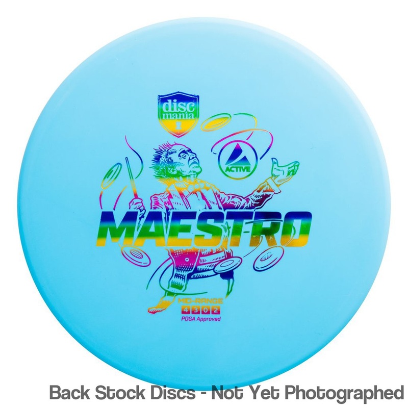 Discmania Active Base Level Maestro Midrange (Stock Stamp) [Back Stock Inventory – Disc and Stamp Color WILL VARY]
