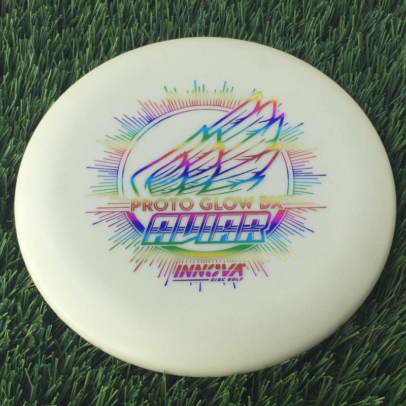 Innova Proto Glow DX Aviar Putter with Burst Logo Stock Character Stamp – 158g – Solid Glow