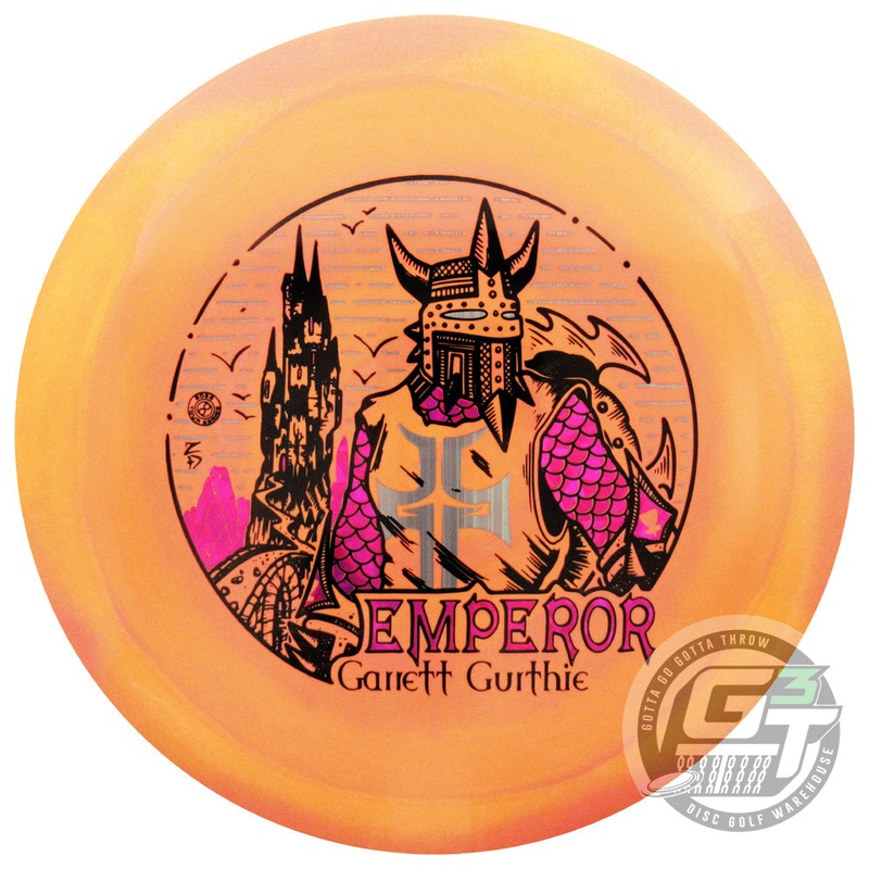 Infinite Discs Limited Edition 2023 Signature Garrett Gurthie Swirly S-Blend Emperor Distance Driver Golf Disc