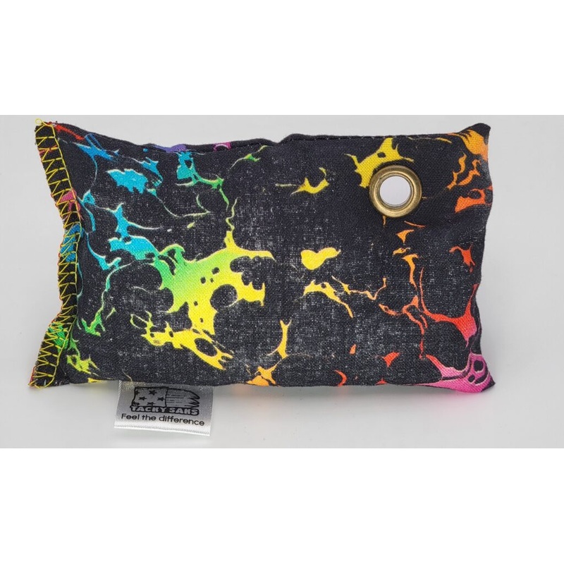 Tacky Saks – Black Tie Dye Swirly