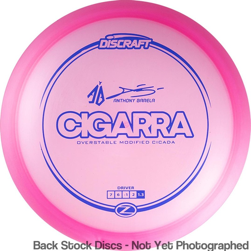 Discraft Elite Z Cigarra Fairway Driver with Anthony Barela Signature – AB Stamp [Back Stock Inventory – Disc and Stamp Color WILL VARY]