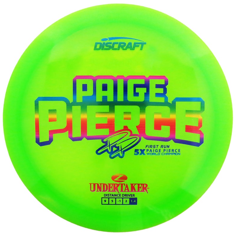 Discraft Limited Edition First Run Paige Pierce 5X Signature Elite Z Undertaker Distance Driver Golf Disc